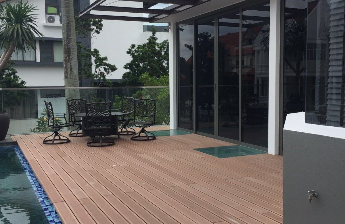 eco wood composite decking at boscombe road
